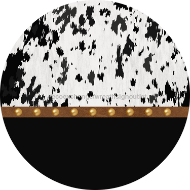 Cow Door Hanger Blank Dco-01362-Dh 18’ Round Wood